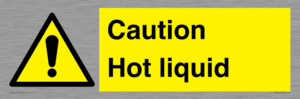 Caution Hot liquid
